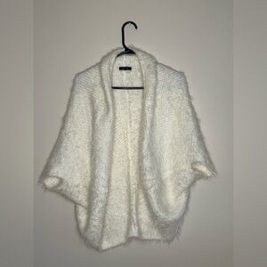RWCO cream size XS fits S/M fuzzy cardigan.